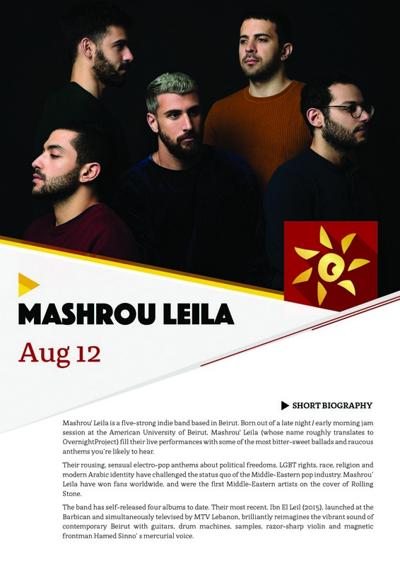 Mashrou' Leila at Ehdeniyat Festival